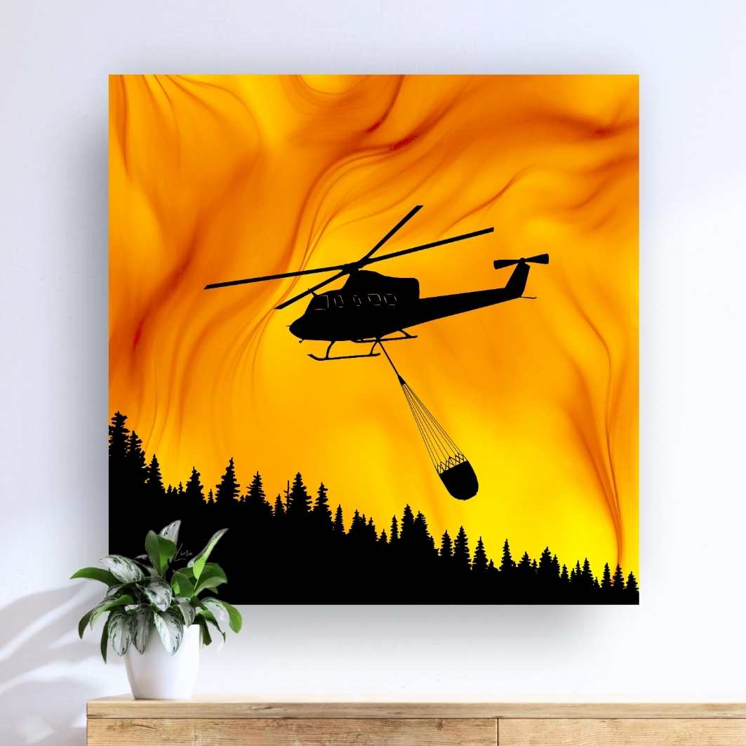 Above The Flames - Fire Art Print