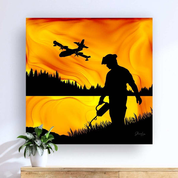 Fighting Fire With Fire - Fire Art Print