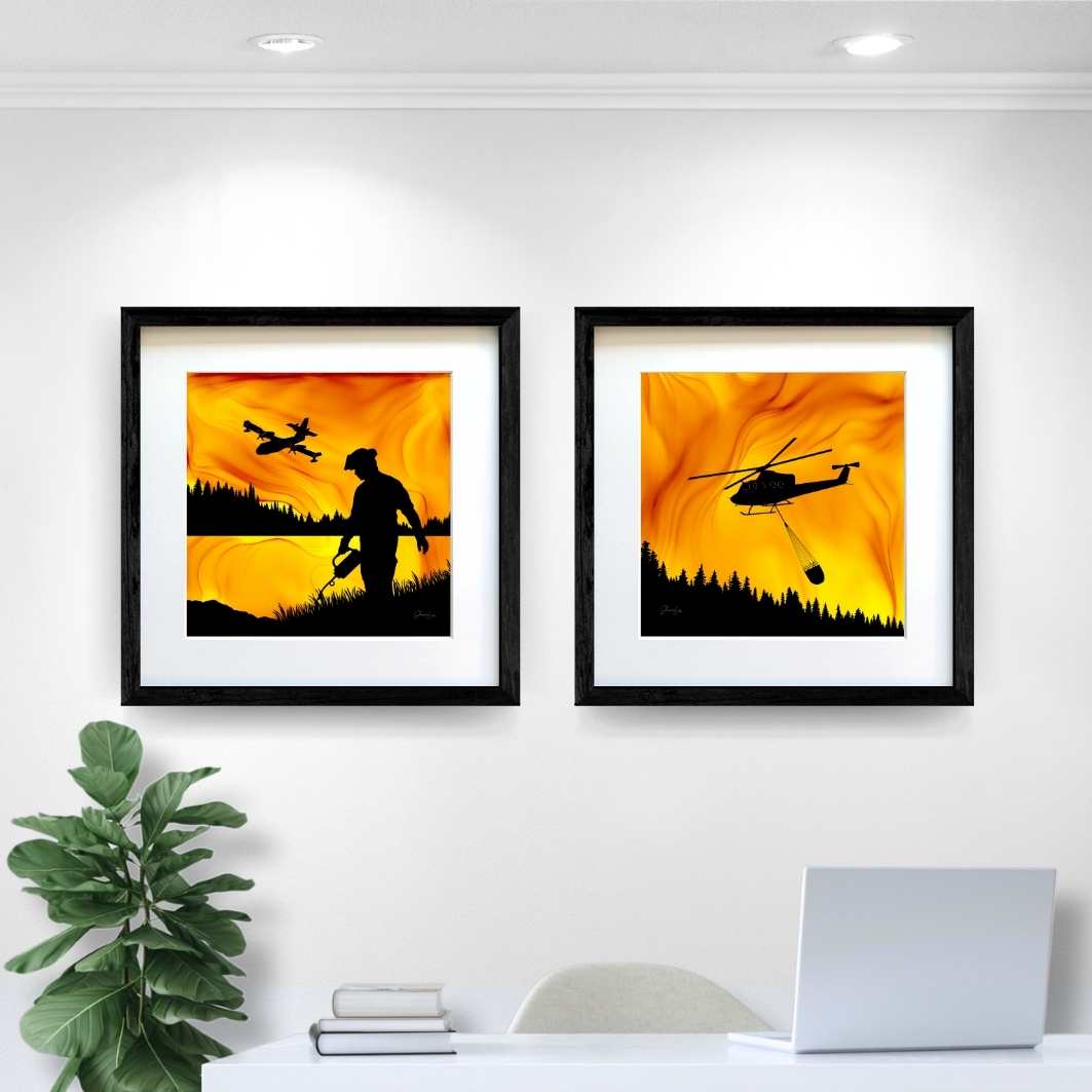 Fighting Fire With Fire - Fire Art Print