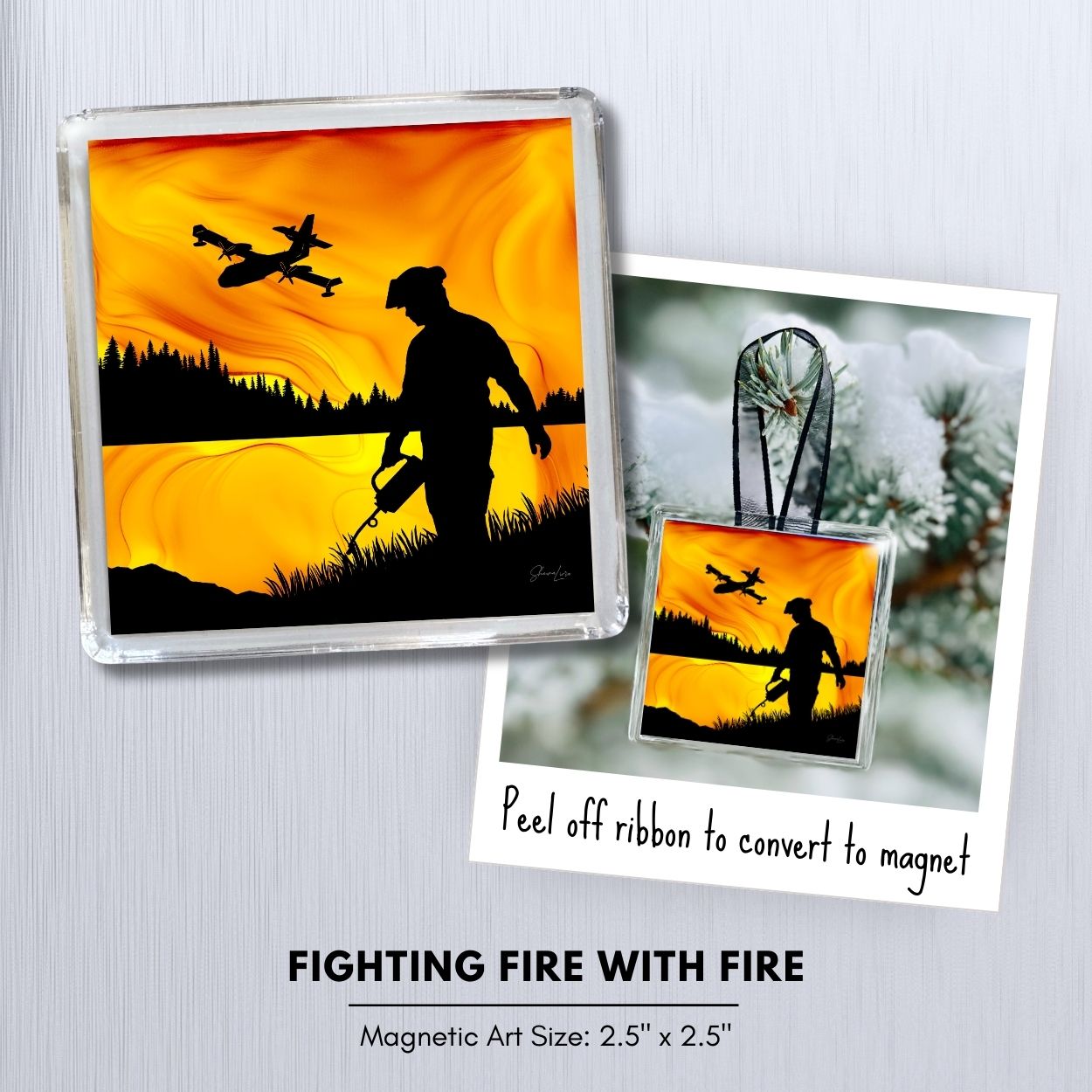 Firefighter: 2-In-1 Ornament/Magnets