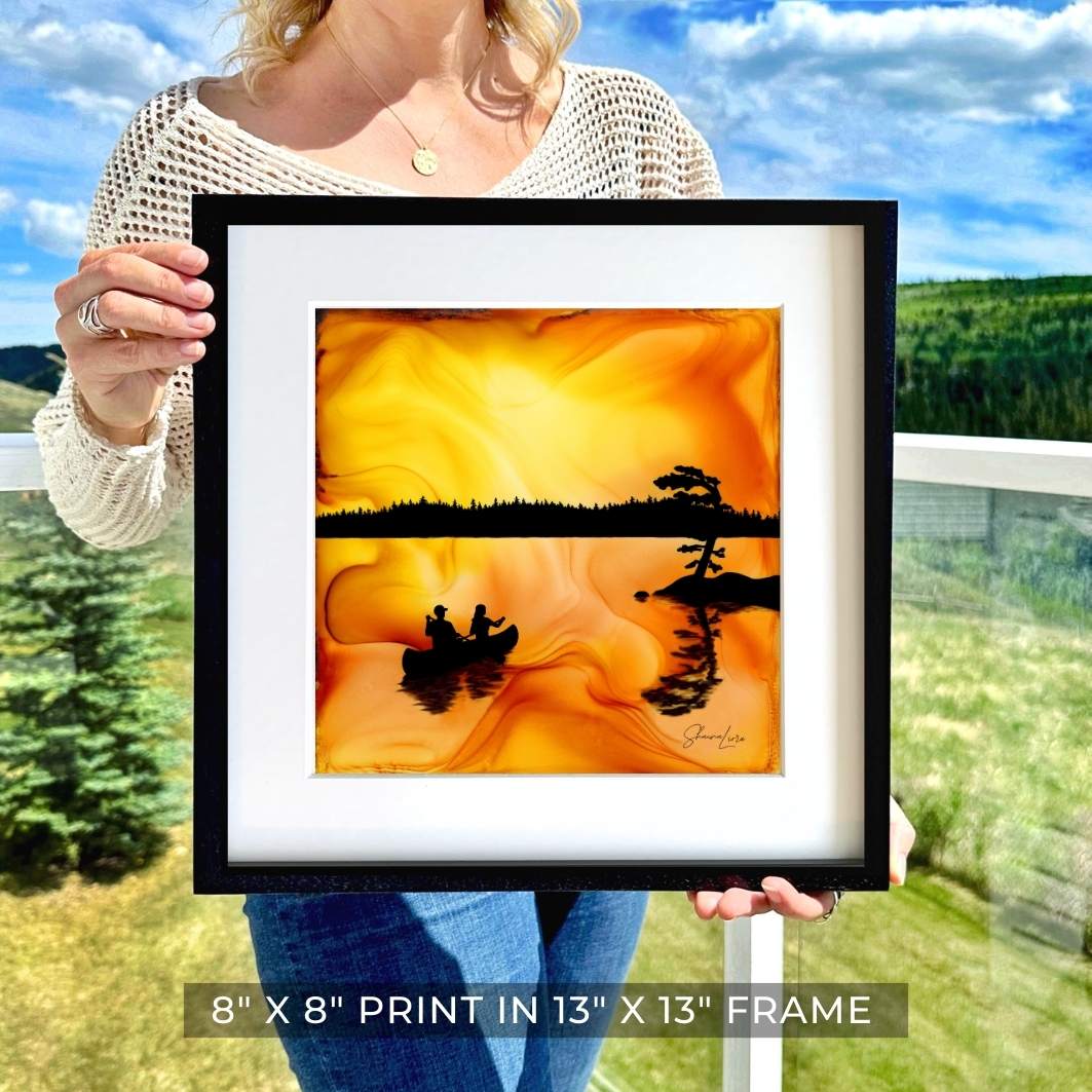 Just Us Under The Sky - Fire Art Print