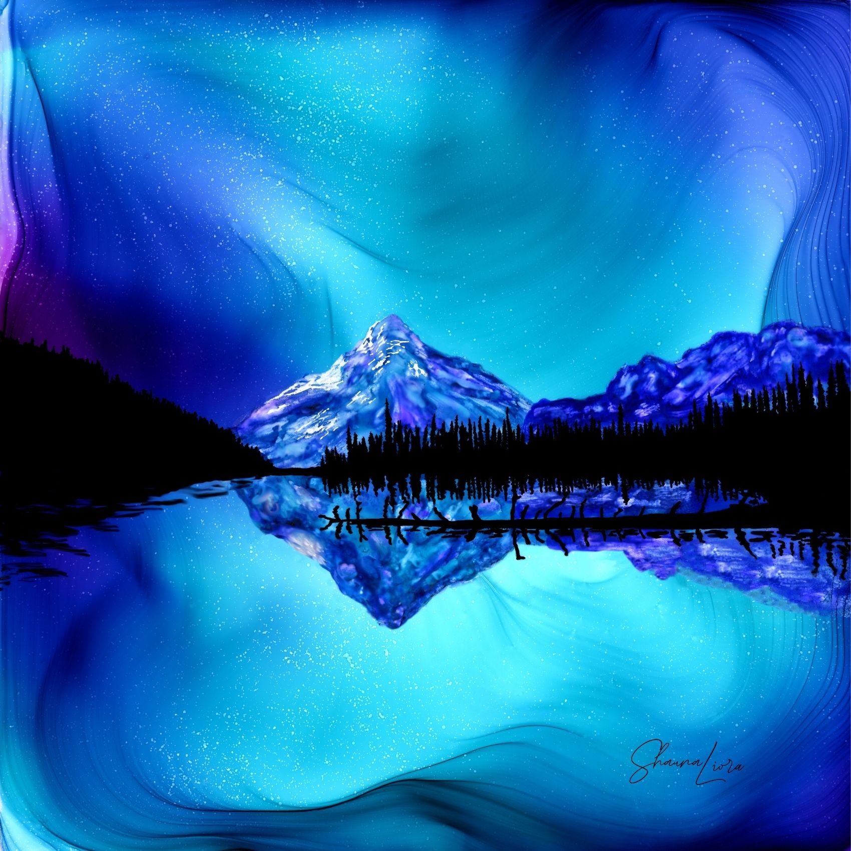 Lake O'Hara Lost In Light - Fire Made Art Print