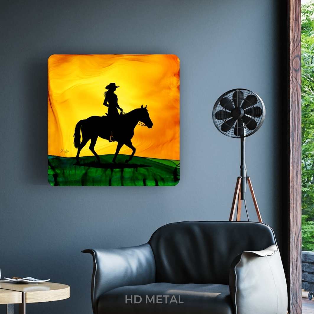 Life On Horseback - Fire Art Print