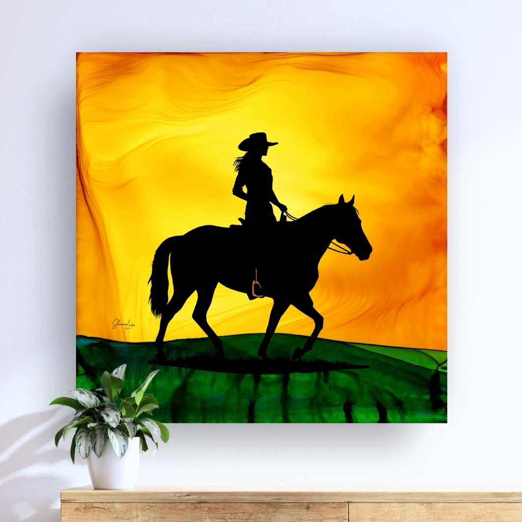 Life On Horseback - Fire Art Print