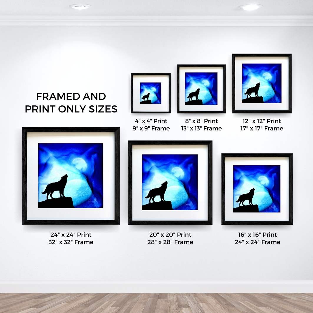 Moonlight Promises - Fire Art Print