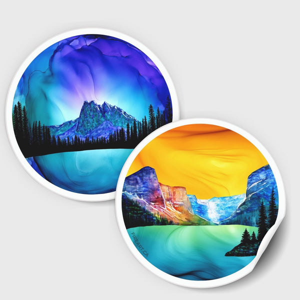 Nature & Adventure Stickers - Fire Art