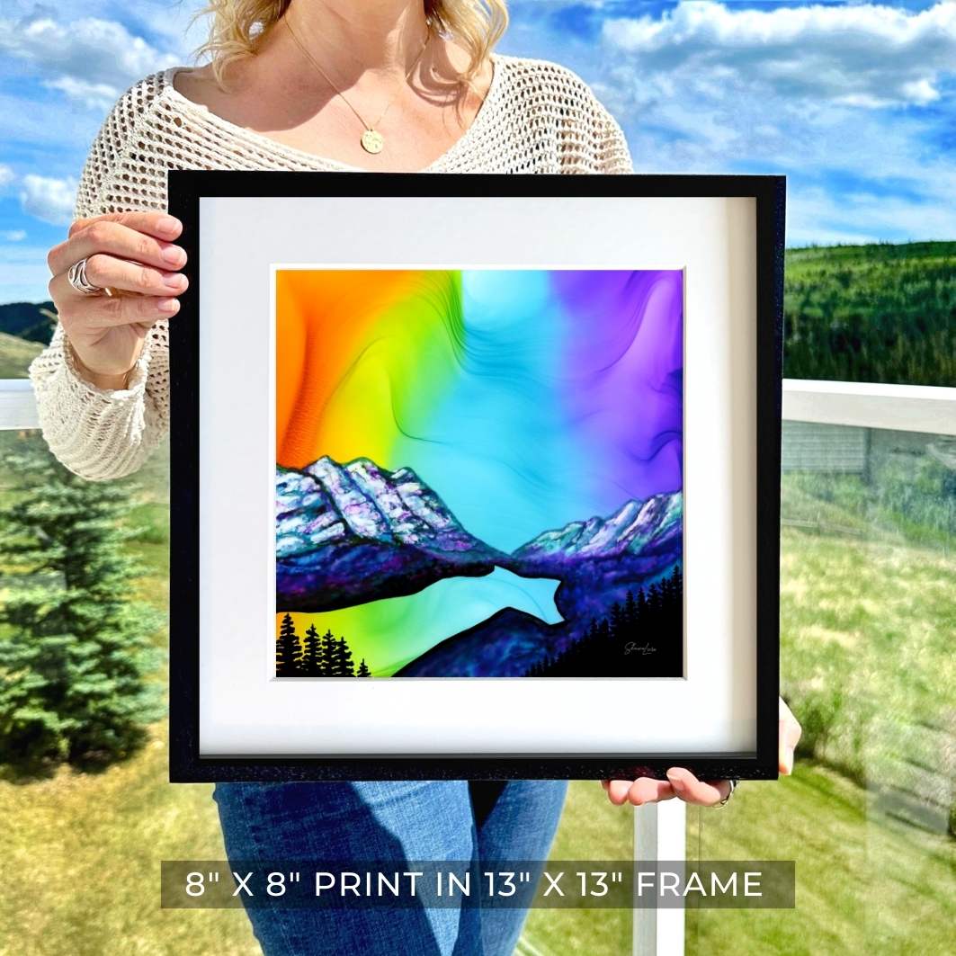 Peyto Lake: Reflections of Joy - Fire Art Print