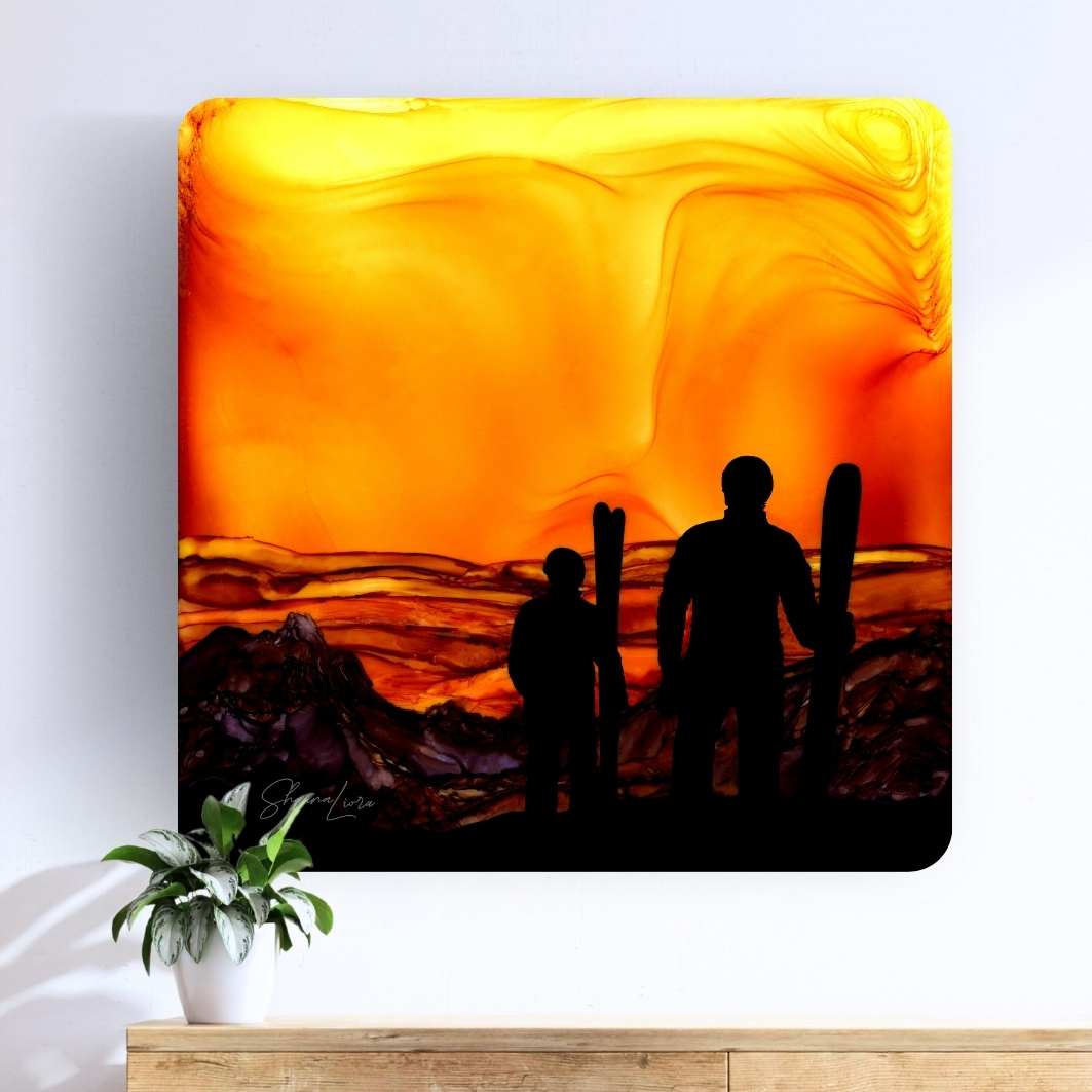 With Morning Comes Adventure - Fire Art Print